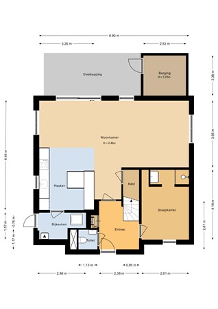 Floorplan - Zeedijk 24-376, 4504 PN Nieuwvliet